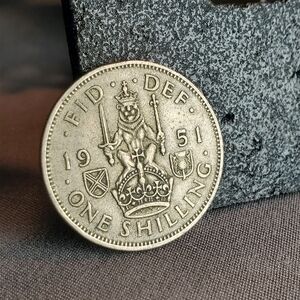 1951 Great Britain Shilling KM# 877